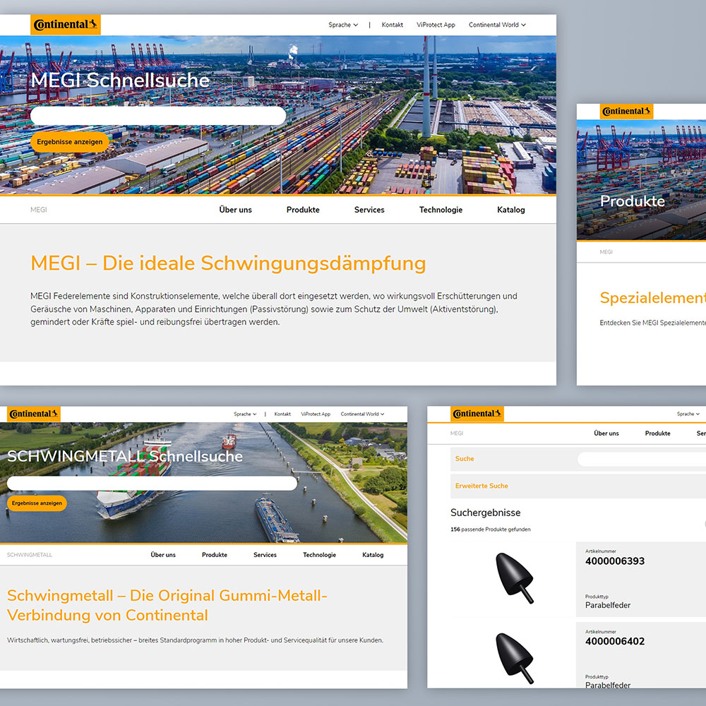 Continental Schwingmetall MEGI Brandsites